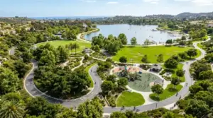 City park with walking loops