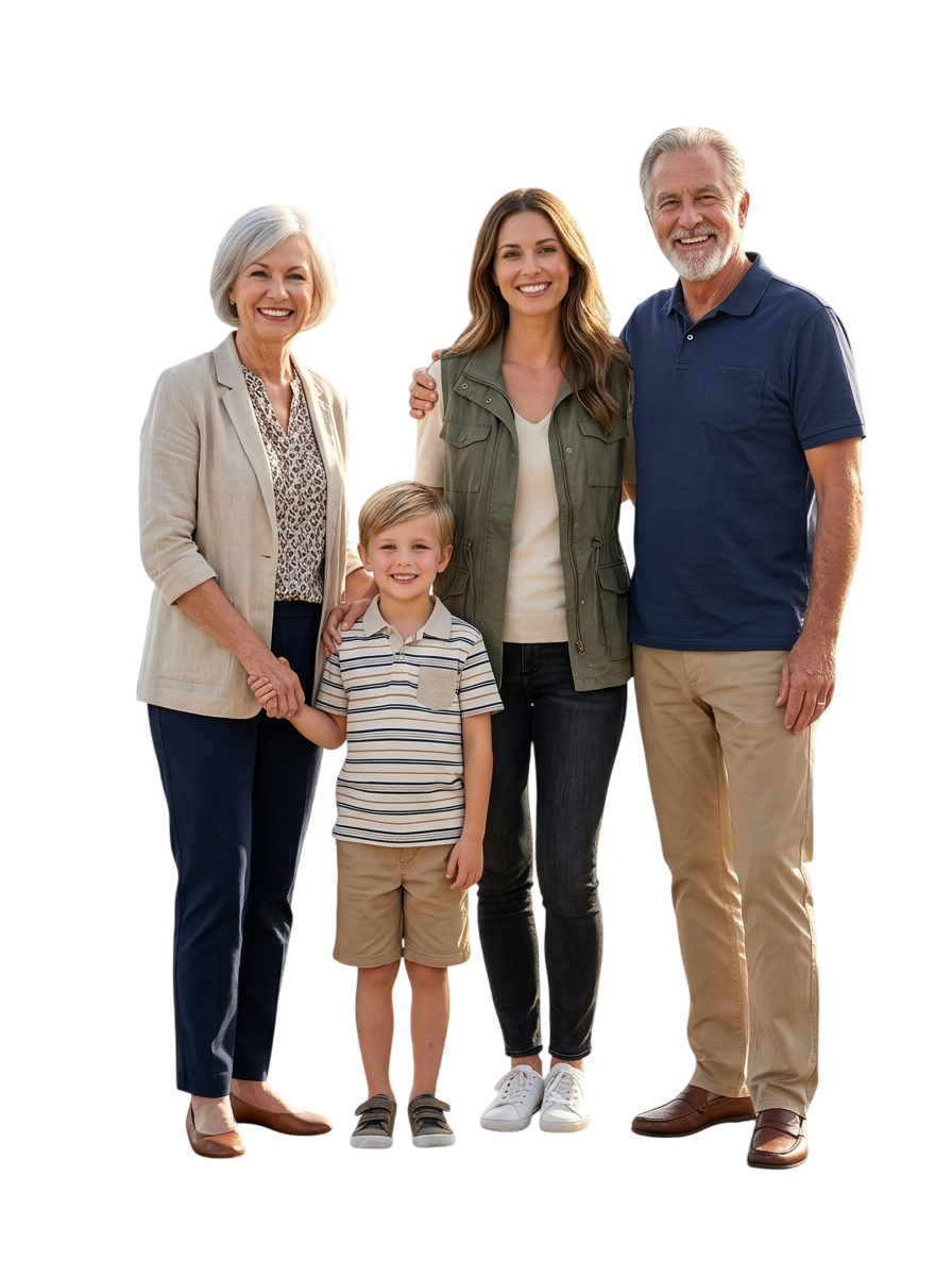 Family standing