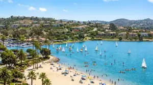 Sailboats on Lake Mission Viejo
